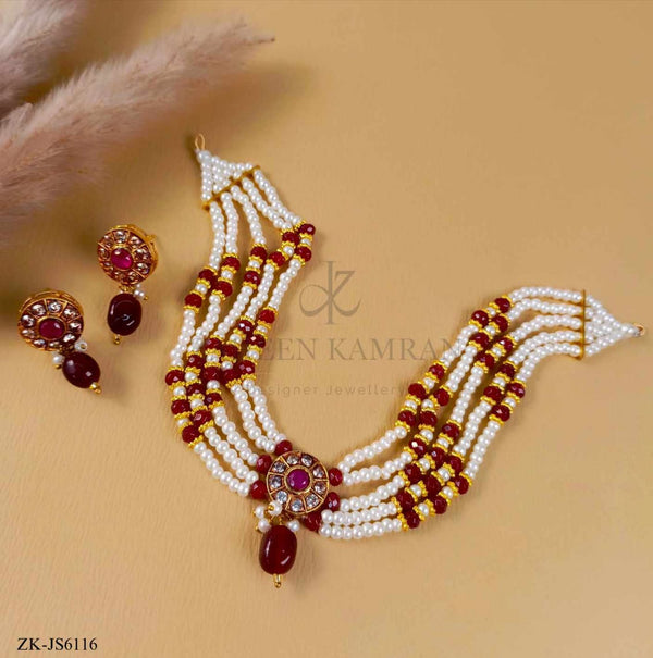GARNET CHOKER SET