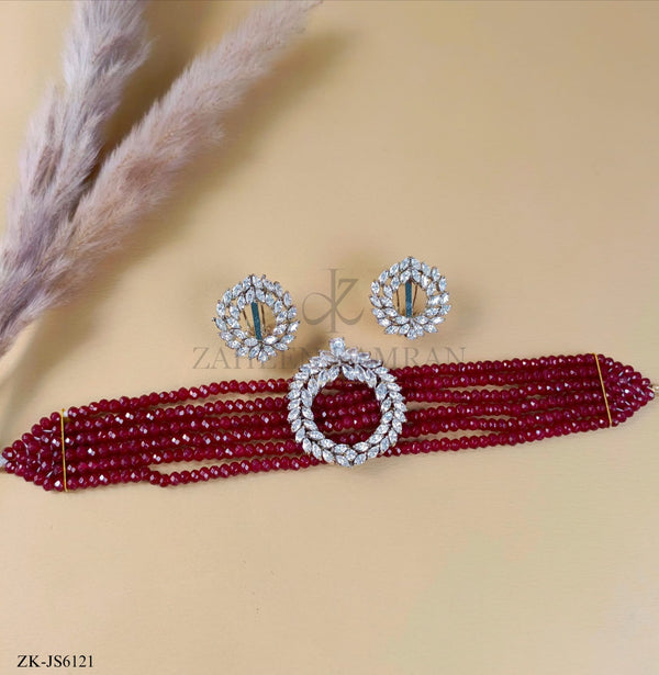 GARNET CHOKER SET