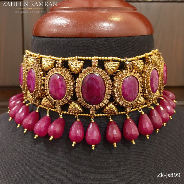 Elegant ruby choker set!