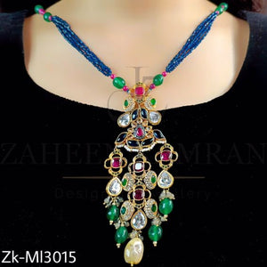 Trendy Emerald and Ruby Mala