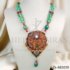 Modern Emerald Mala