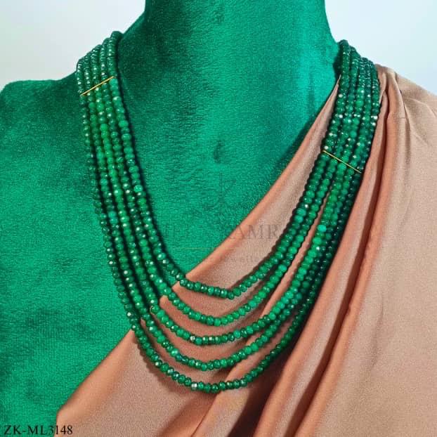 EMERALD LAYERED MALA