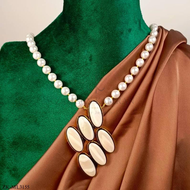 WHITE OPALS MALA