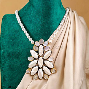 WHITE OPALS MALA