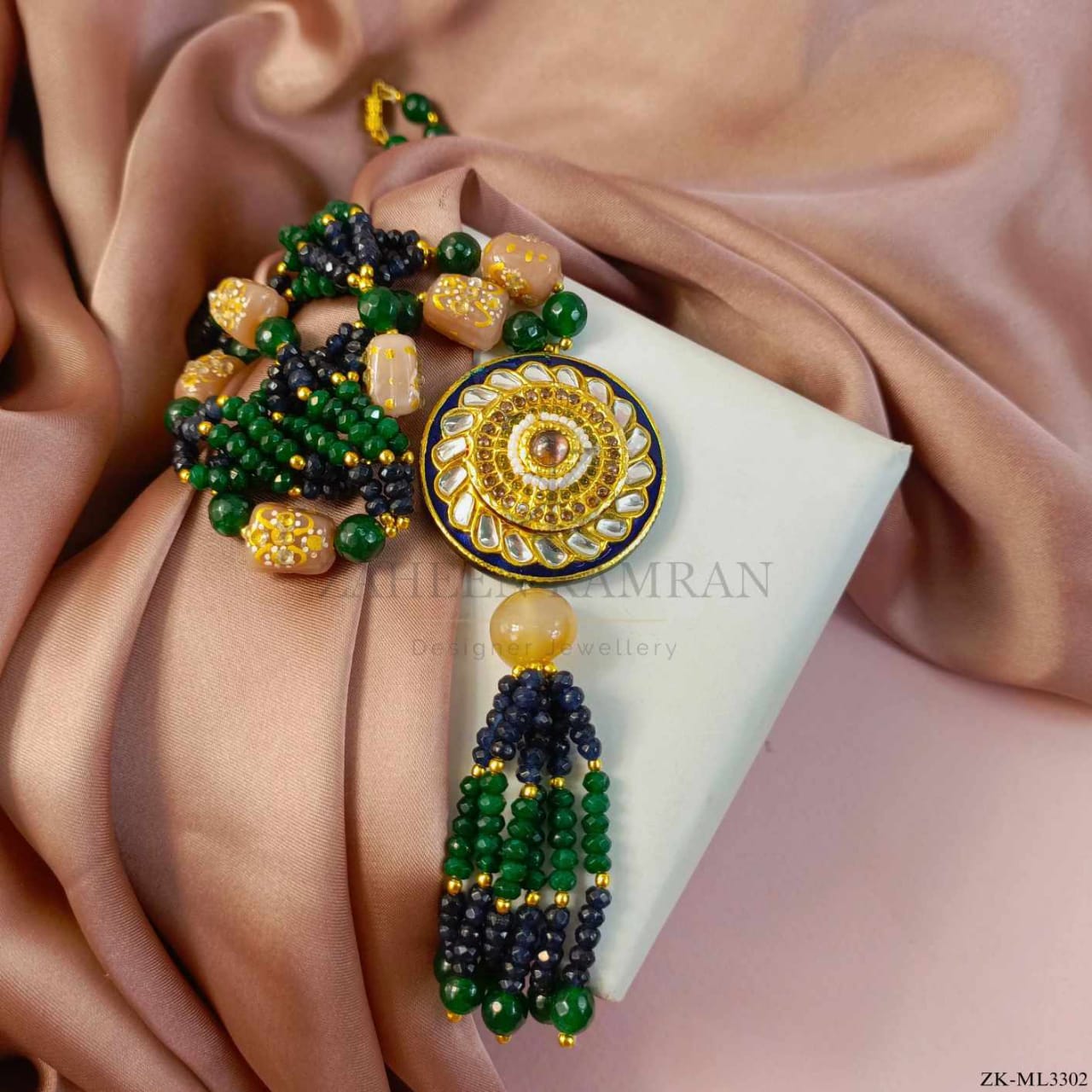 SAPPHIRE EMERALD MALA