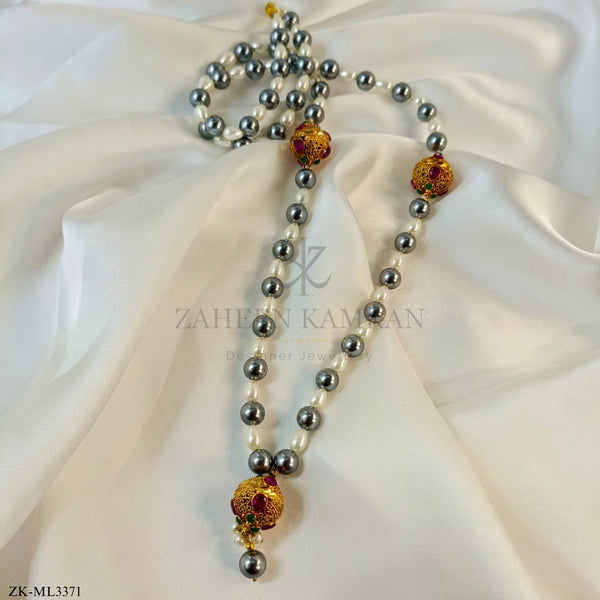 GREY PEARLS MALA