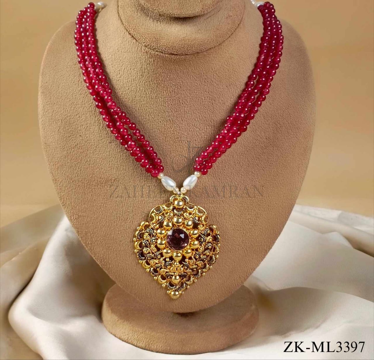 ANTIQUE RUBY MALA