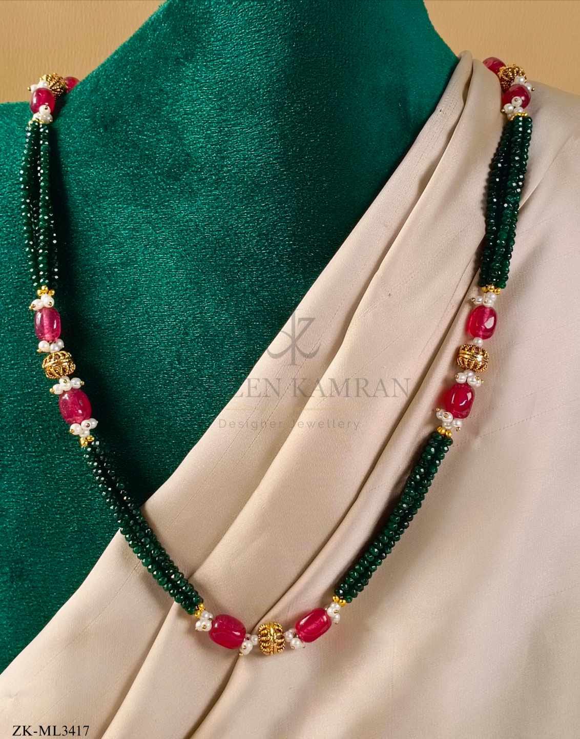 RUBY EMERALD MALA