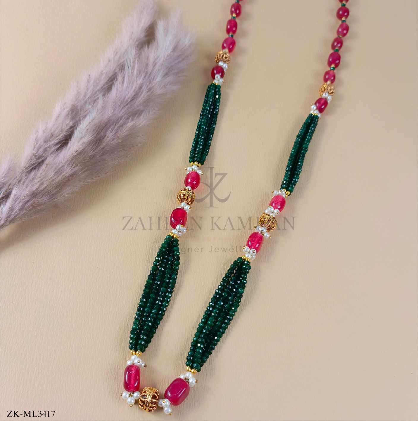 RUBY EMERALD MALA