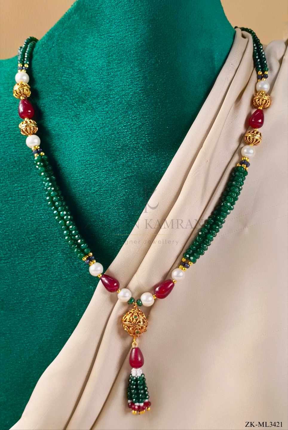 RUBY EMERALD MALA