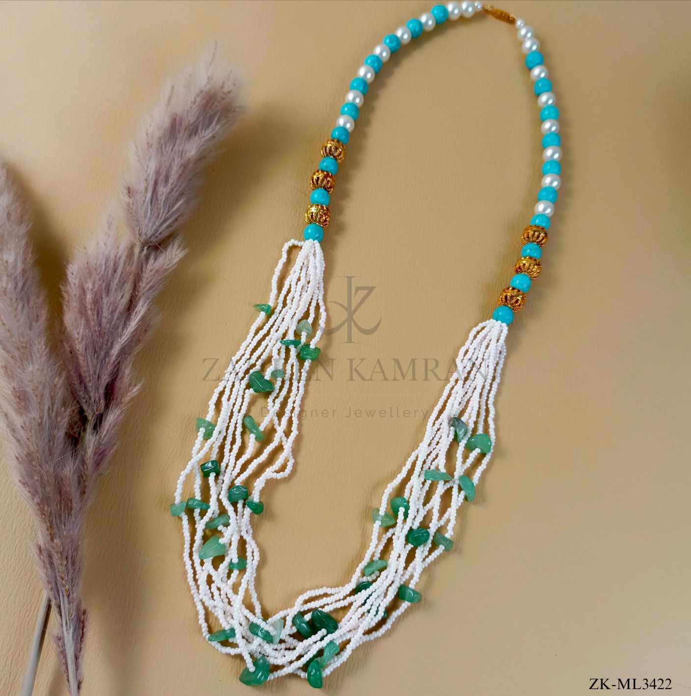 FEROZA EMERALD MALA
