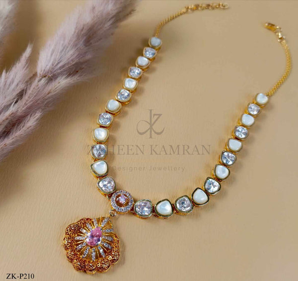 PINK STONES PENDANT