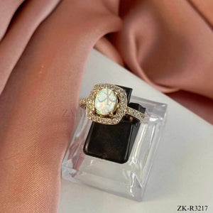 WHITE OPAL RING