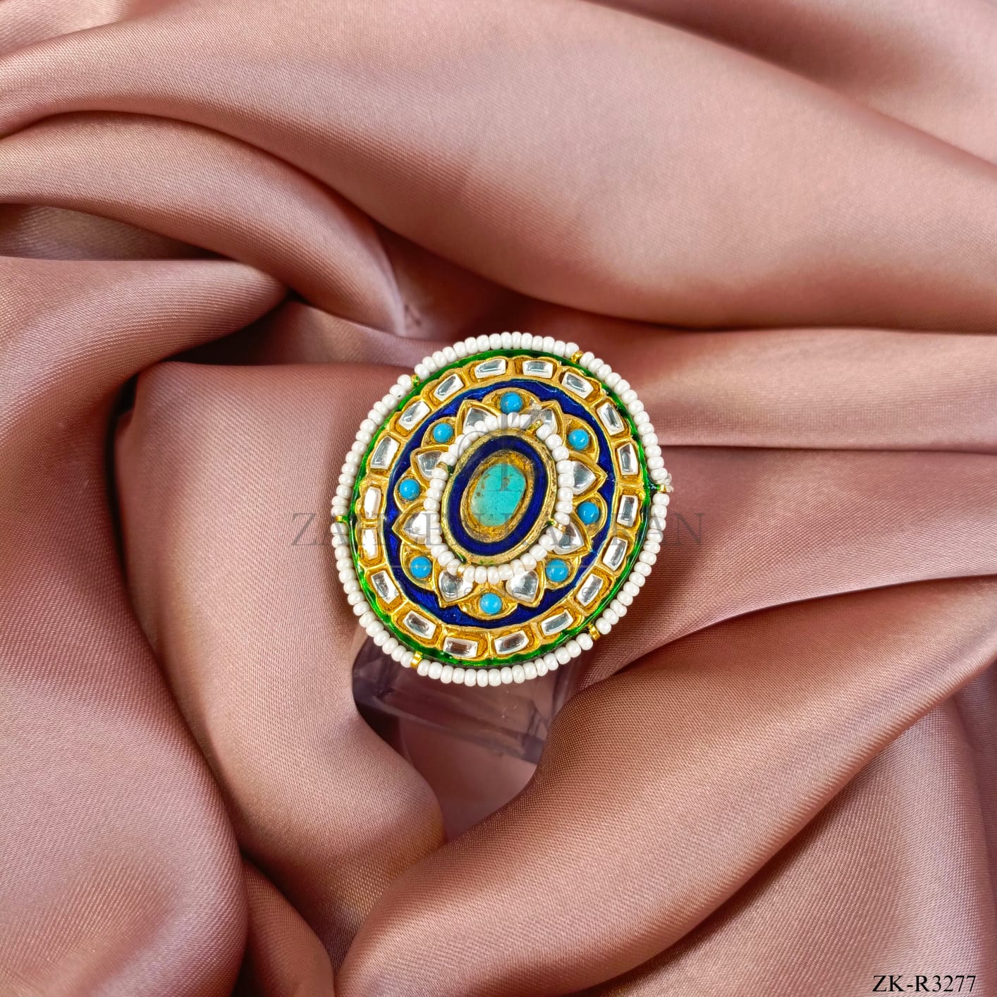 KUNDAN FEROZA RING