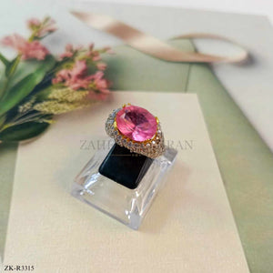 PINK STONES RING
