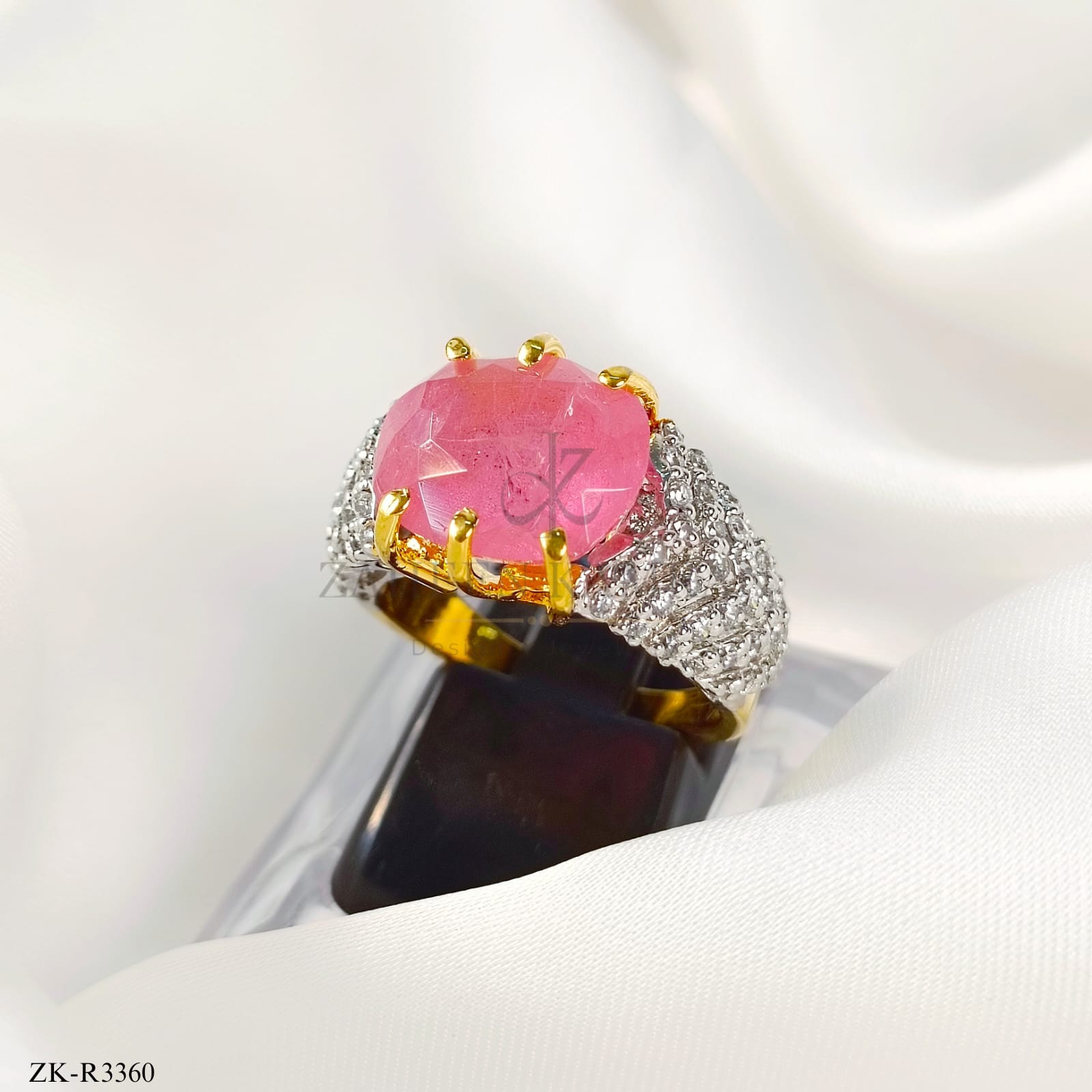 925 PINK STONE RING